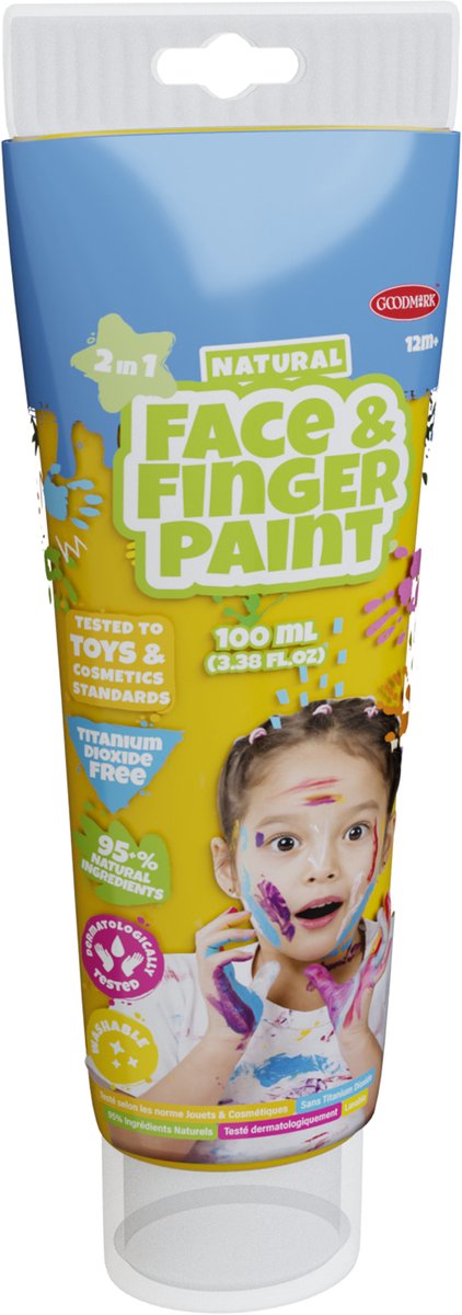 Natural Face & Fingerpaint - 100 Ml - Geel