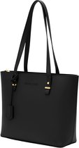 Sac bandoulière Sophie Siero noir pour femme - Sac et cabas - Sac de travail - Sac d'école - Convient pour ordinateur portable 15 pouces et A4