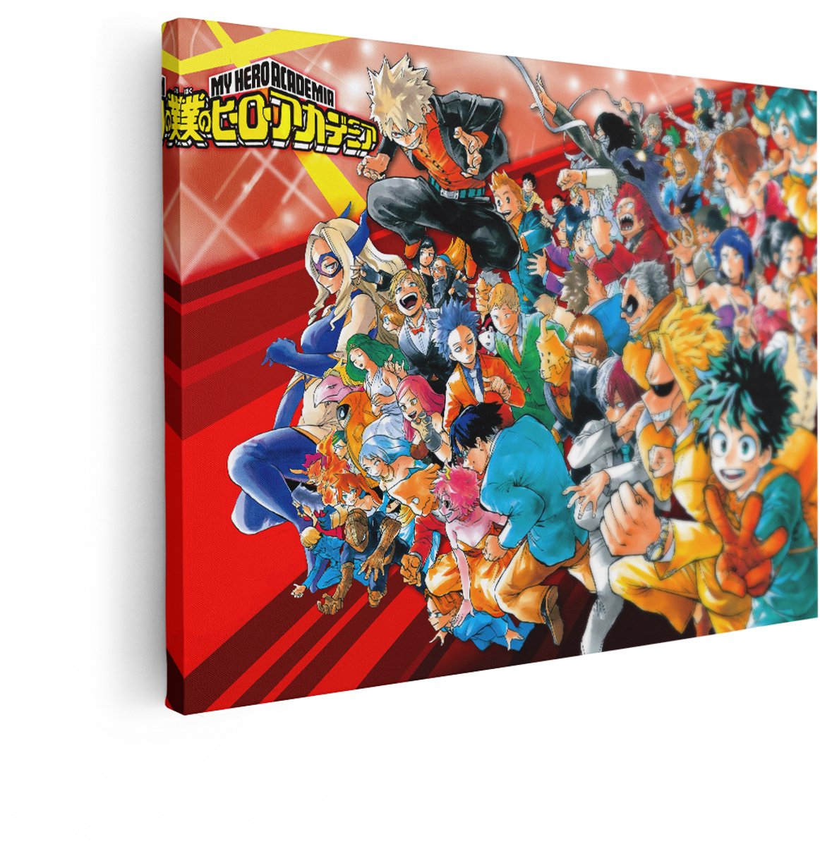 Artaza Canvas Schilderij My Hero Academia - 80x60 cm - Anime Wanddecoratie - Muurdecoratie