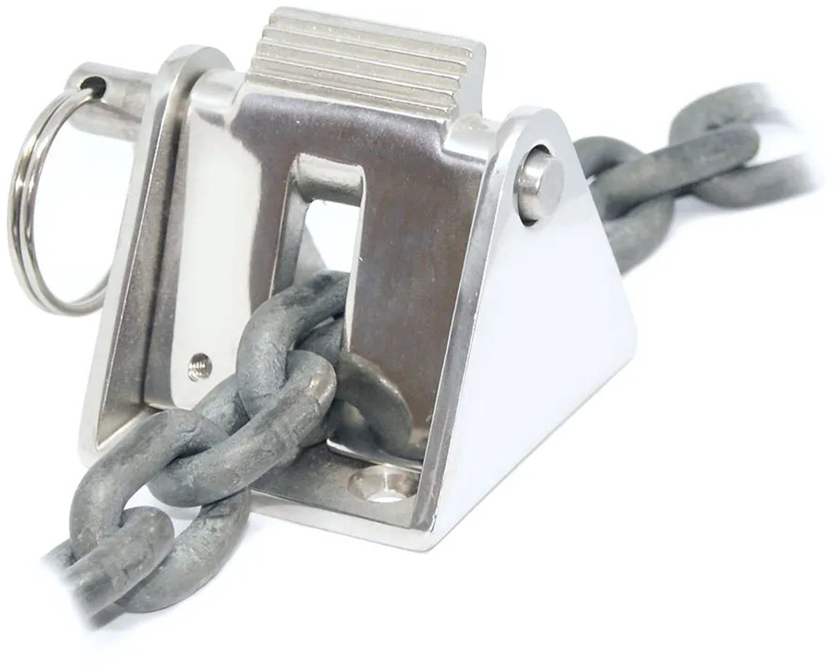 Marine Town Roestvrij Staal Kettingstopper Zilver