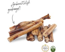 Mollie & Babs - Bullepees - Beste Kwaliteit - Ambachtelijk Gedroogd - Stinkt Niet - Hondensnacks - Kauwsnacks - Rund - 100% Natuurlijk - 15cm (5 stuks)