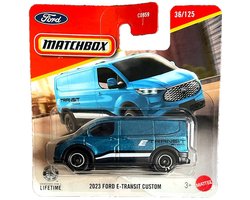 MATCHBOX 2023 FORD E-TRANSIT CUSTOM MBX EDITION BLUE METALIC 36/125 METAL (1:64)