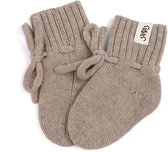 Steppies - Babyslofjes - 100% Merino wol – lichtbruin - slofjes voor je baby, dreumes en peuter voor jongens en meisjes - 6-12 Maanden (11,5cm) - schoenmaat 18-19