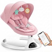 Zonaro Elektrische Wipstoel Babyschommel Baby Swing Schommelstoel Wipstoeltje 5 Snelheden Bluetooth Muziekfunctie Timer Met Speelboog Afstandsbediening Grijs 3405391774