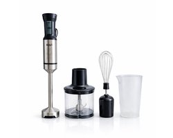 RAF Staafmixer 4-in-1 – Blender – Hakmolen – Garde – 21 Snelheden – Turbofunctie – RVS