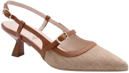 Nero Giardini - E615471D - Pumps - Couleur : Wit/beige - Taille : 38
