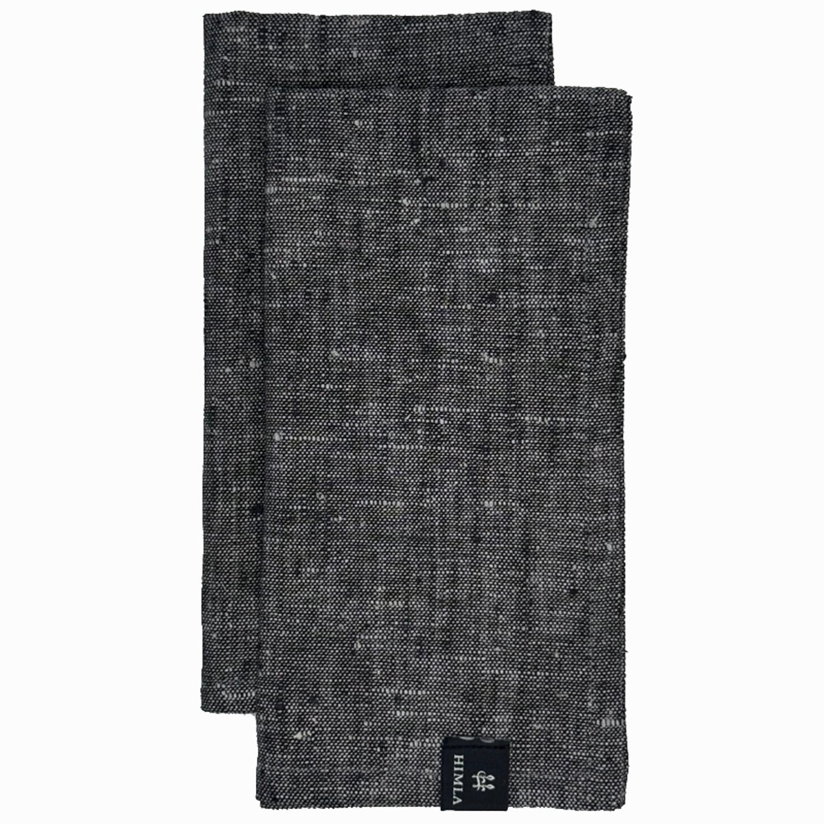 Himla Maya Servet Black/pearl - 4 stuks