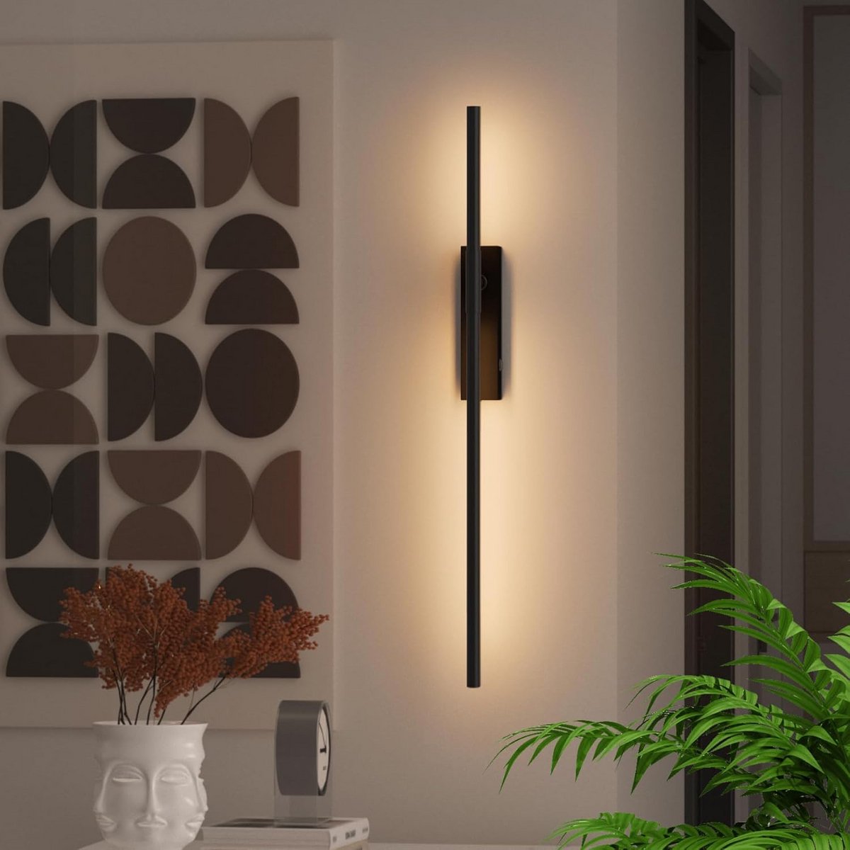 Draadloze Oplaadbare LED Wandlamp met Touchbediening en Magneetfunctie, Dimbaar Licht (3000K-6000K)