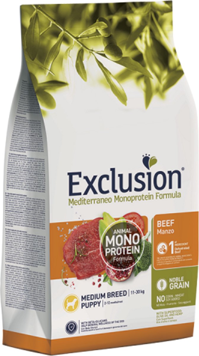 EXCLUSION Exclusion Mediterraneo Puppy Rund 12 kilo