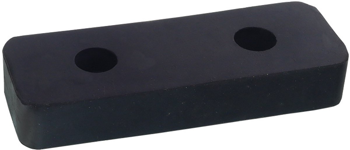 stootkussen 195x70 mm - 2 gaten - stootrubber - stootblok - bumperkussen - bufferblok