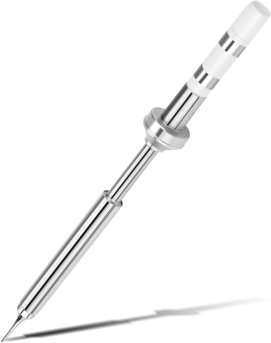 Soldeerbout Punt - Vervangende Tip - Elektronica Reparatie - Roestvrij Staal - TS100-C1 - Zilver