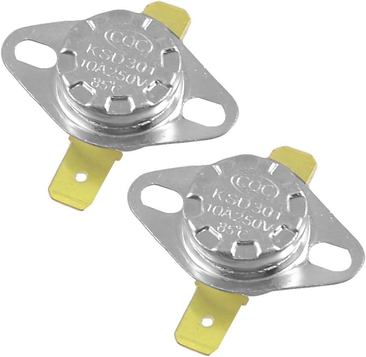 2 Stuks Temperatuur Schakelaar Keramische Thermostaat KSD301 85°C NC