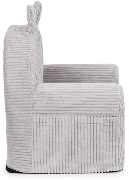 Flumi Kinderfauteuil - Corduroy Grijs van Merkloos — afbeelding 2