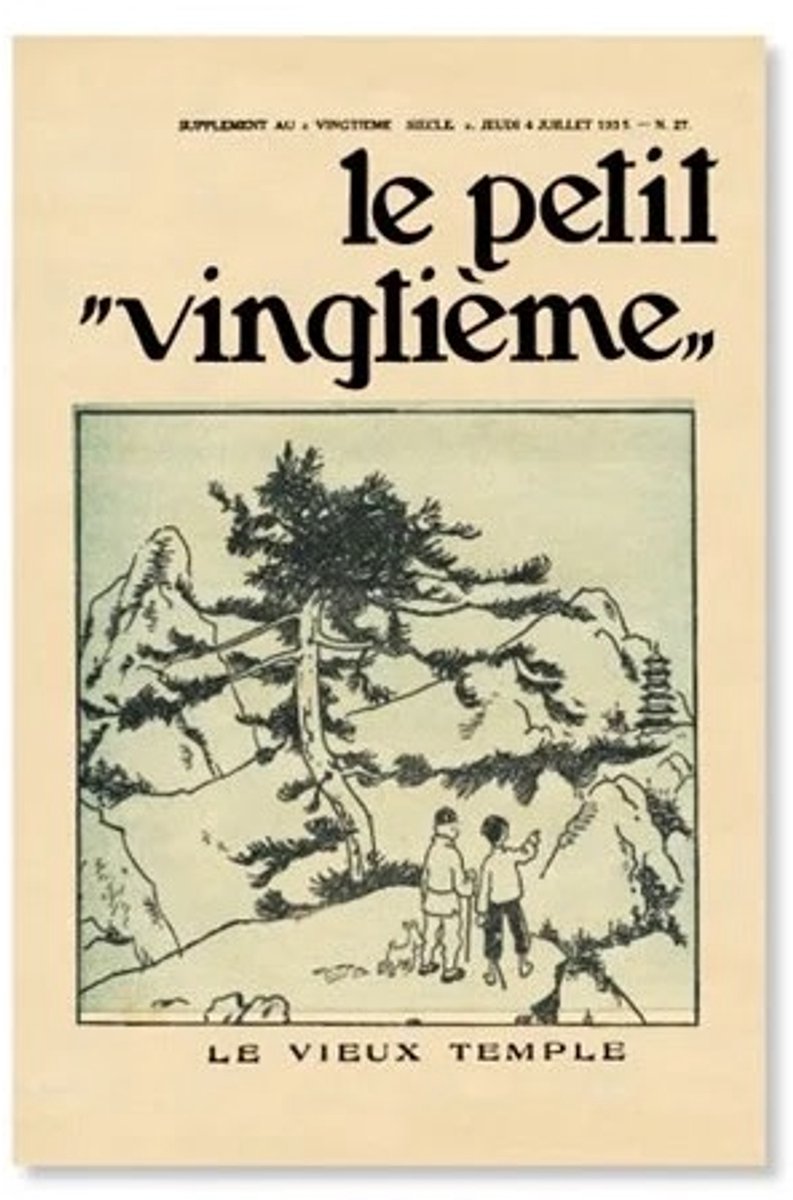 Tintinimaginatio - Kuifje poster - De blauwe lotus #27 - 40 x 60 cm