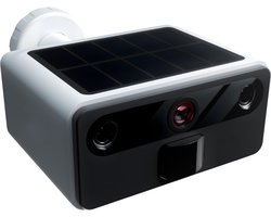 Hozard® 2K Buiten Camera met Nachtzicht - Draadloze FHD Solar Beveiligingscamera - IP66 - WiFi met App - Inc.32GB