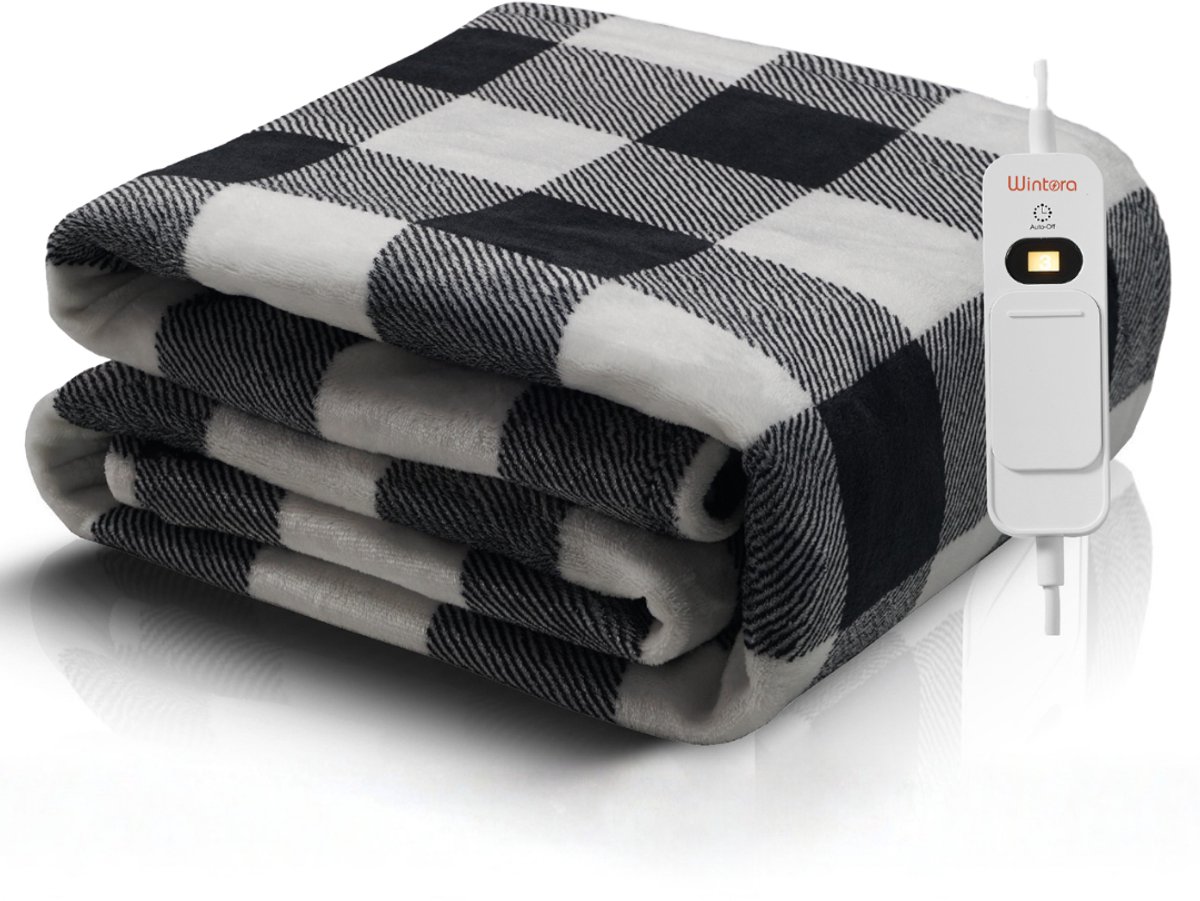 Elektrische Deken 180 × 130 cm - Pluche Fleece Warmtedeken - - Elektrische - €29,95