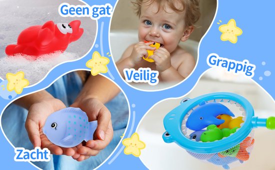 Belletyle Badspeelgoed voor baby's, waterspeelgoed, drijvend badspeelgoed, zwembadspeelgoed, uurwerk, badkuip, speelgoed voor baby's, kinderen, peuters van 1 tot 4 jaar, pinguïn, zwaan, eend