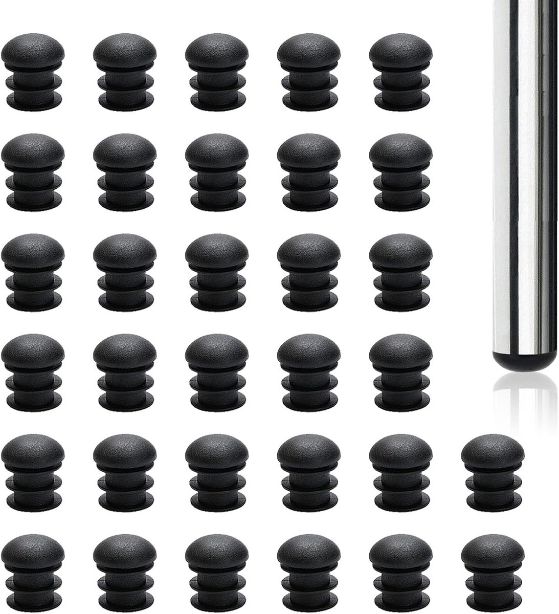 32PCS Ronde Pluggen voor Pijpen en Meubels, Eindkappen voor Tafel- en Stoelpootjes, Stoppers voor Bescherming en Stabiliteit (19mm)