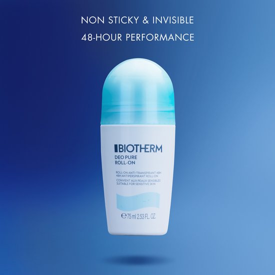 Biotherm Deo Pure Deodorant - Roll-on Deodorant - Frisse Textuur - 48H Anti-Transpirant - Unisex Deodorant - 75ml