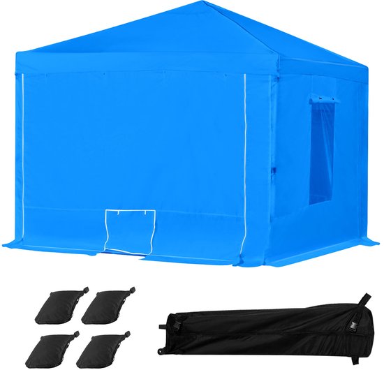Draagbare spuitcabine, 115,35 x 115,35 x 71,26 inch spuittent met waterdichte hoes, opvouwbaar frame en dubbele gaasramen aan de zijkant voor voertuigen, meubels en motorfietsen van Merkloos — afbeelding 5