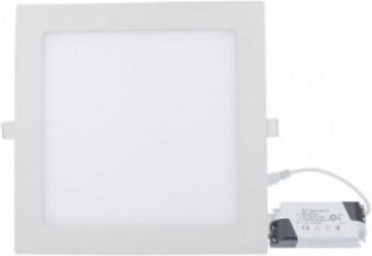 18w Led paneel - vierkant - inbouwspot - 6000K - Koud wit