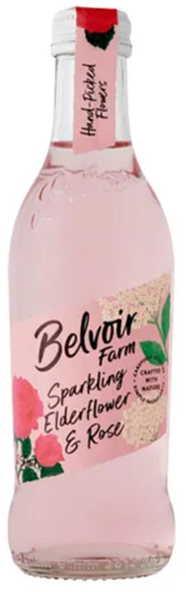Belvoir sparkling elderflower & rose (12x 275ml)