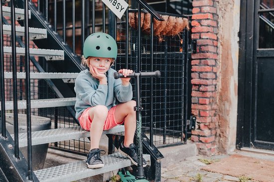 Scoot and ride - kinderhelm - maat S-M - 51-55cm - verstelbaar - Forest - Green van Scoot and Ride — afbeelding 3