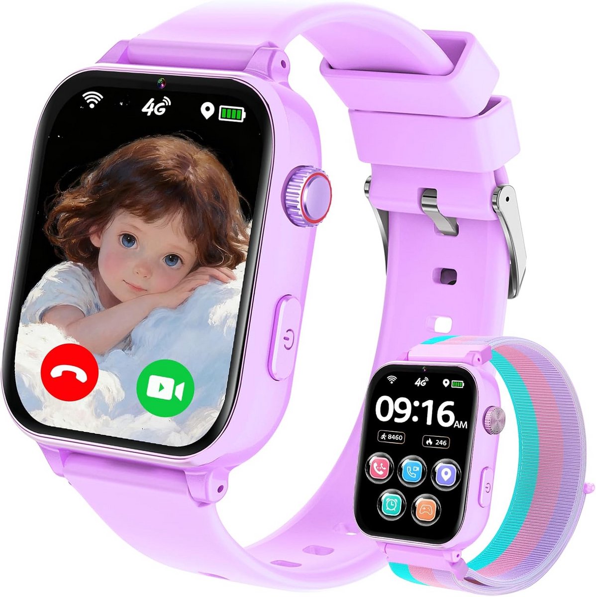 Kinder Smartwatch met GPS en Bellen voor Jongens en Meisjes