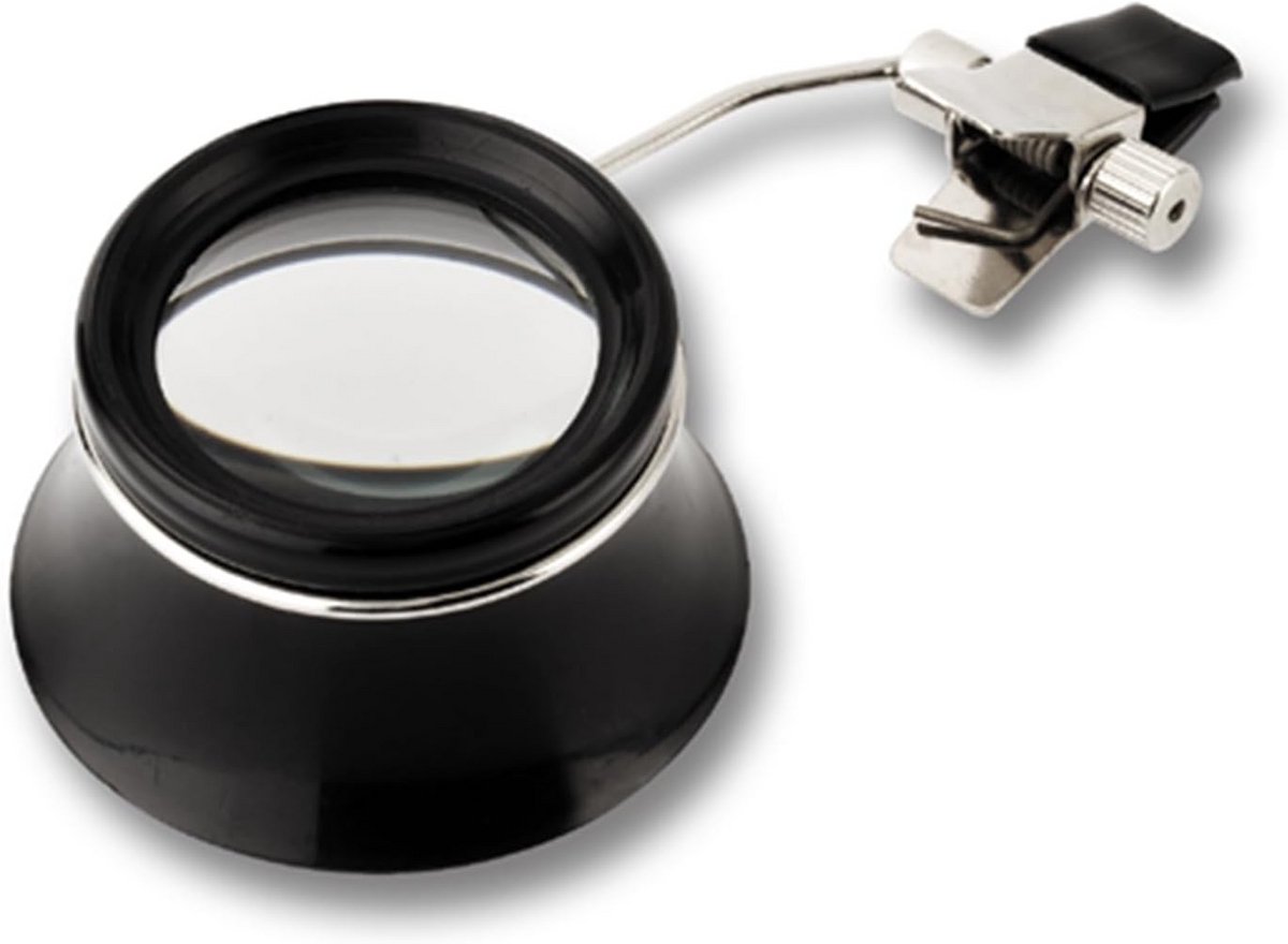 Vergrootglas met Clip voor Bril - 3,3x Vergroting, Biconvexe Lens, Universeel