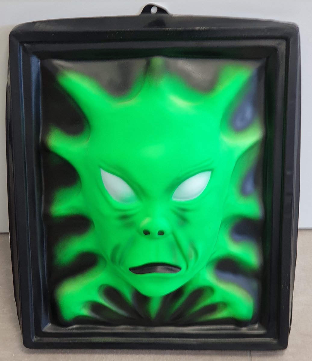 Plastic halloween schilderij Aliën