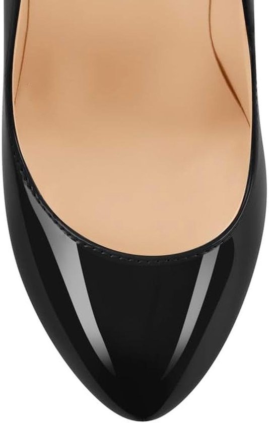 Meinabsatz Dames stiletto hoge hakken plateau pumps lak elegante