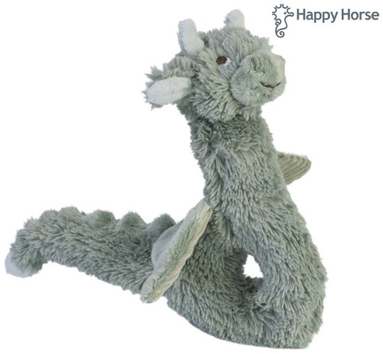 Happy Horse Draak Drake Rammelaar - Groen - Baby cadeau van Happy Horse — afbeelding 2