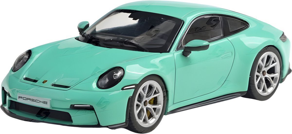 Solido Modelauto - Porsche 911 - groen - 11 x 5 cm - schaalmodel
