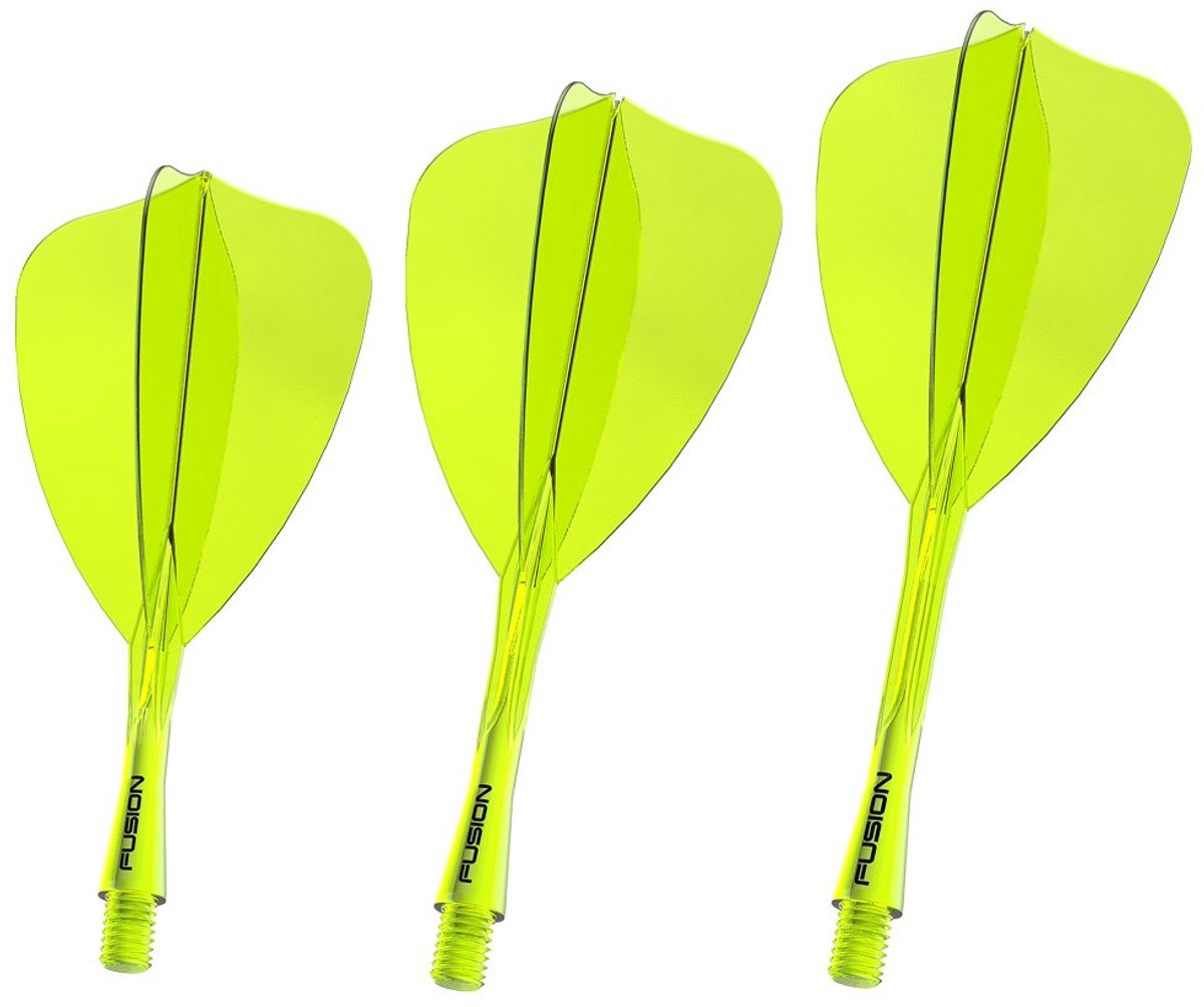 Winmau Fusion Arrow Neon Yellow - Dart Flights