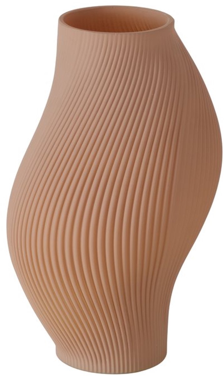 Boltze - Vaas - Bloemenvaas - Glas - Bruin - Handgemaakt - 30x17cm