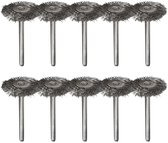 5 x potborstels nylon 22 mm ronde borstel voor Dremel