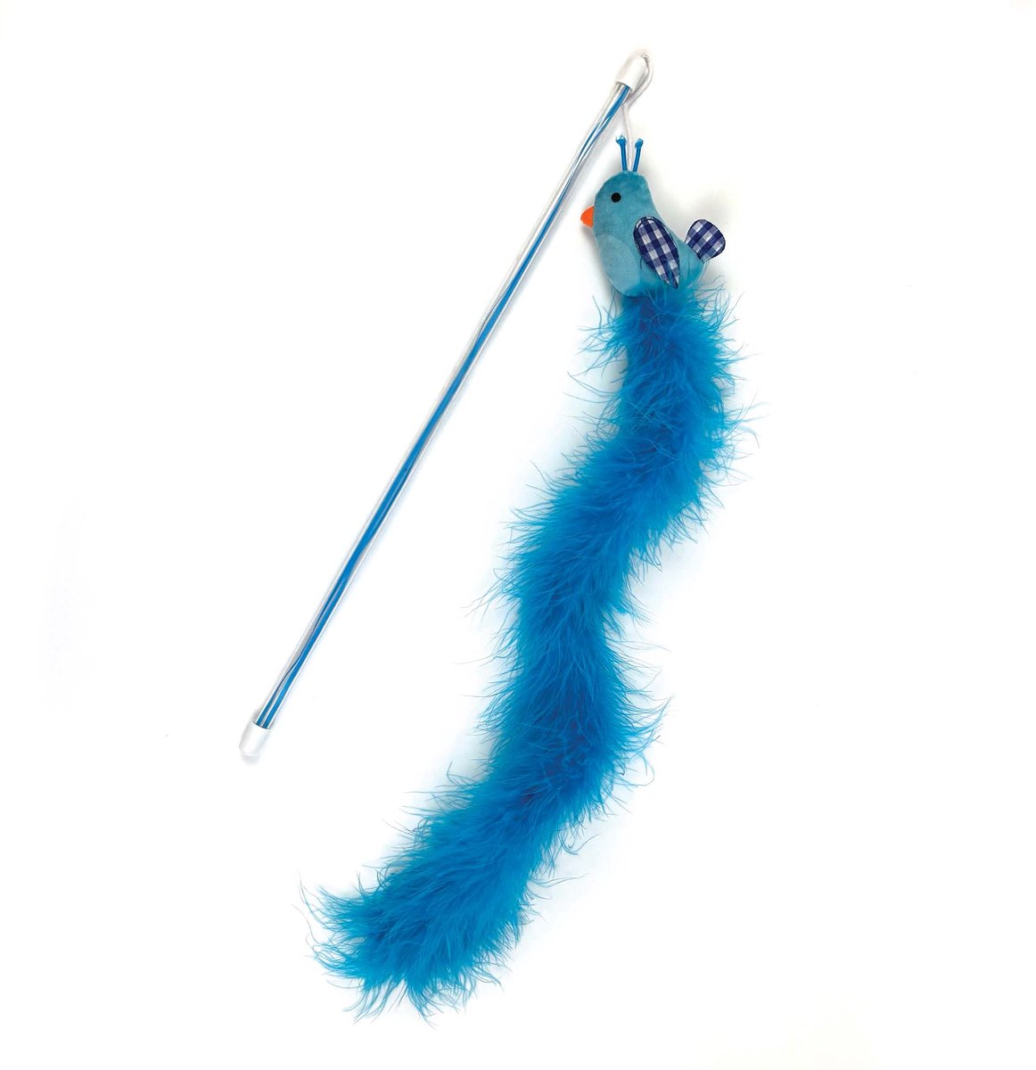 Happy pet tabby patch kattenhengel vogel blauw 40x7,5 cm