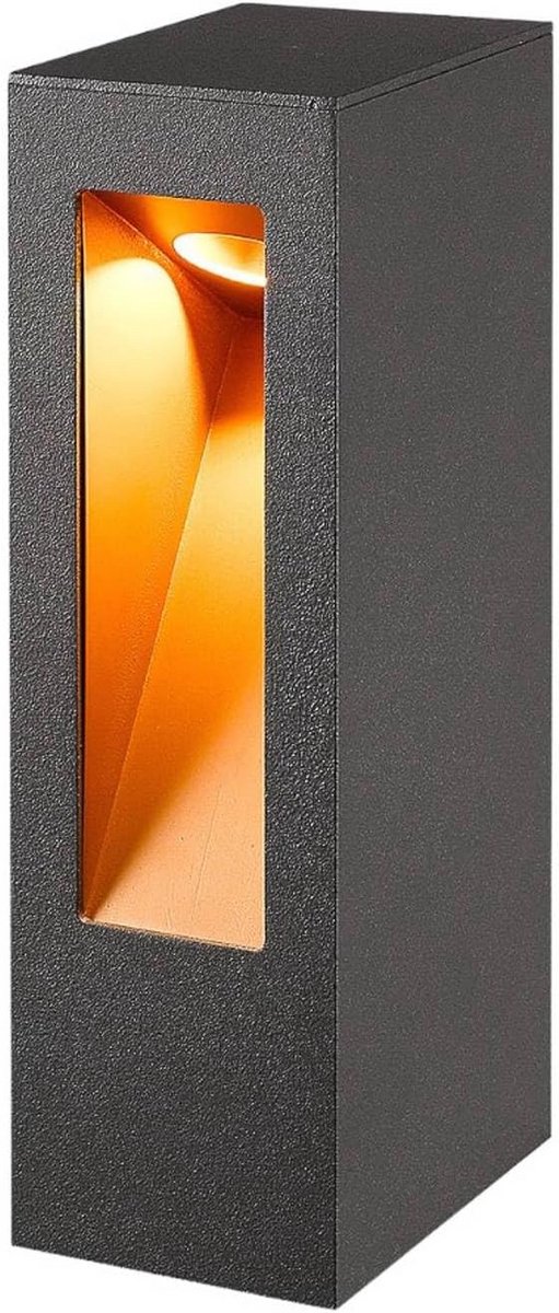 Moderne LED Buitenlamp Sokkel Zwart Aluminium IP54 Inclusief Lichtbron