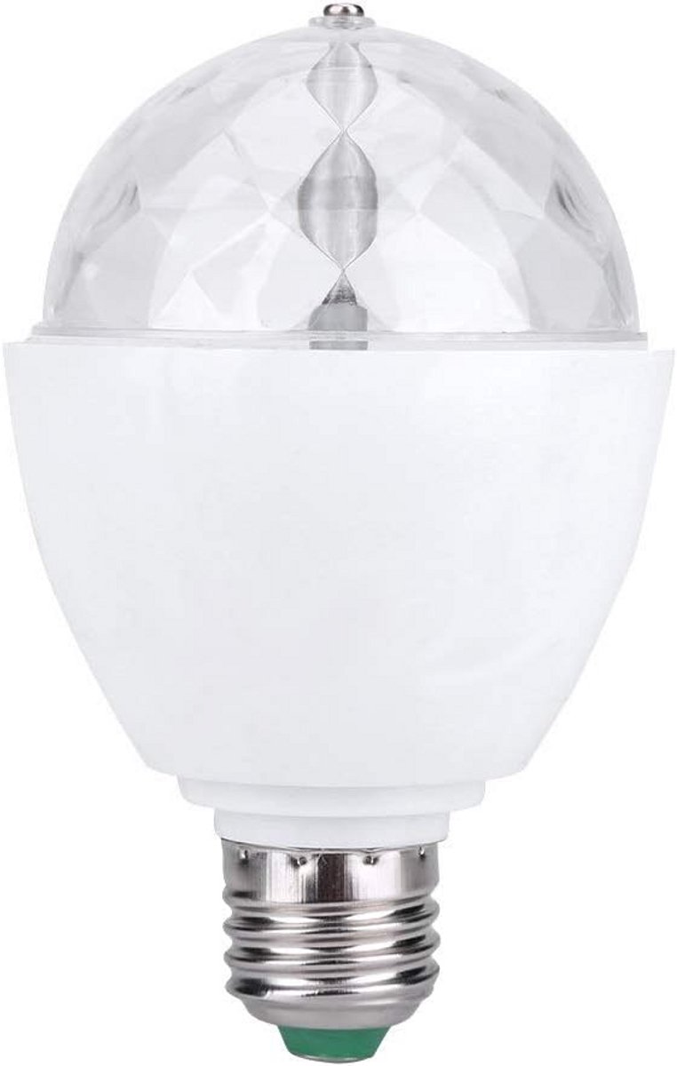 Draaibare RGB LED Party Gloeilamp met E27 Fitting voor Discosfeer en Feestverlichting