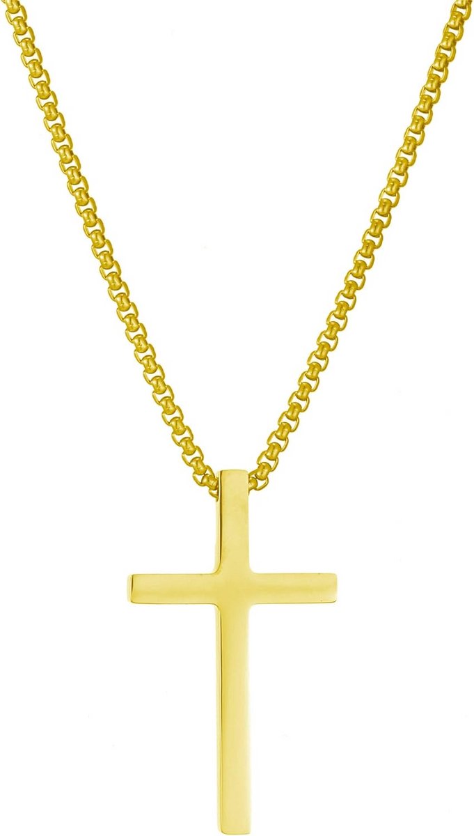 Heren Kruishanger Roestvrijstalen Christelijke Bedelketting