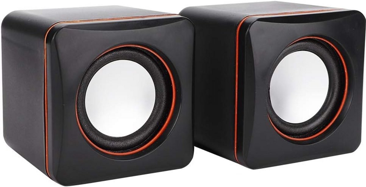Compacte USB Desktop Speakers – Bedraad 3.5mm Mini Geluidssysteem voor Laptop en PC