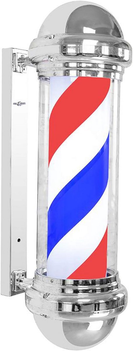 Kapperspaal Led - Kappersreclame Licht - Kapperszaak Aantrekkelijk - Waterdicht Ontwerp - 92 Centimeter - Rood Wit Blauw