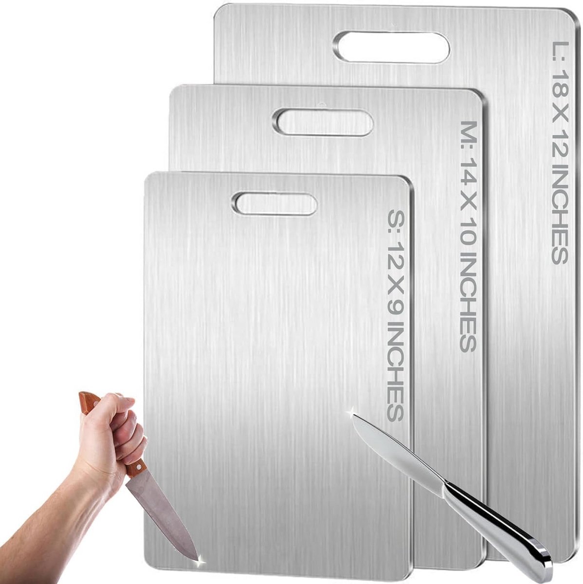 Duurzaam Titanium Snijplank - Hygiënisch en Dubbelzijdig - 45x30 cm