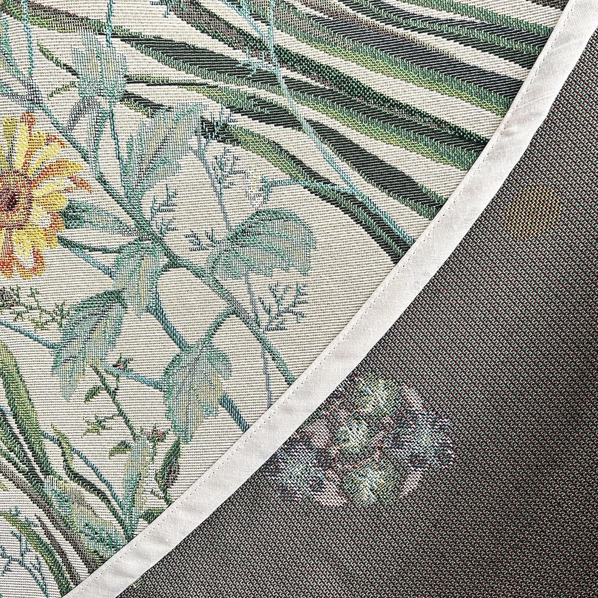 Rond Gobelin Tafelkleed Jacquard 165 cm Bloemendessin Paasdecoratie