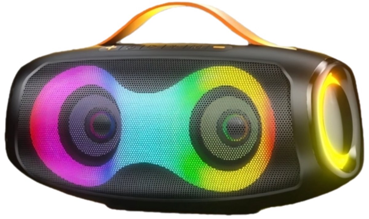 Draagbare speaker 60W- bluetooth-met krachtige bas, RGB-verlichting-HiFi-geluid