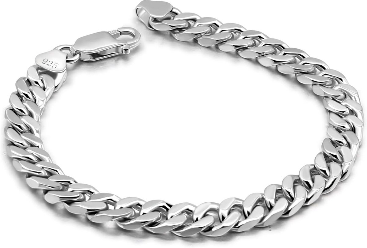 Massieve 925 Zilveren Cubaanse Armband voor Heren - Miami Link Stijl