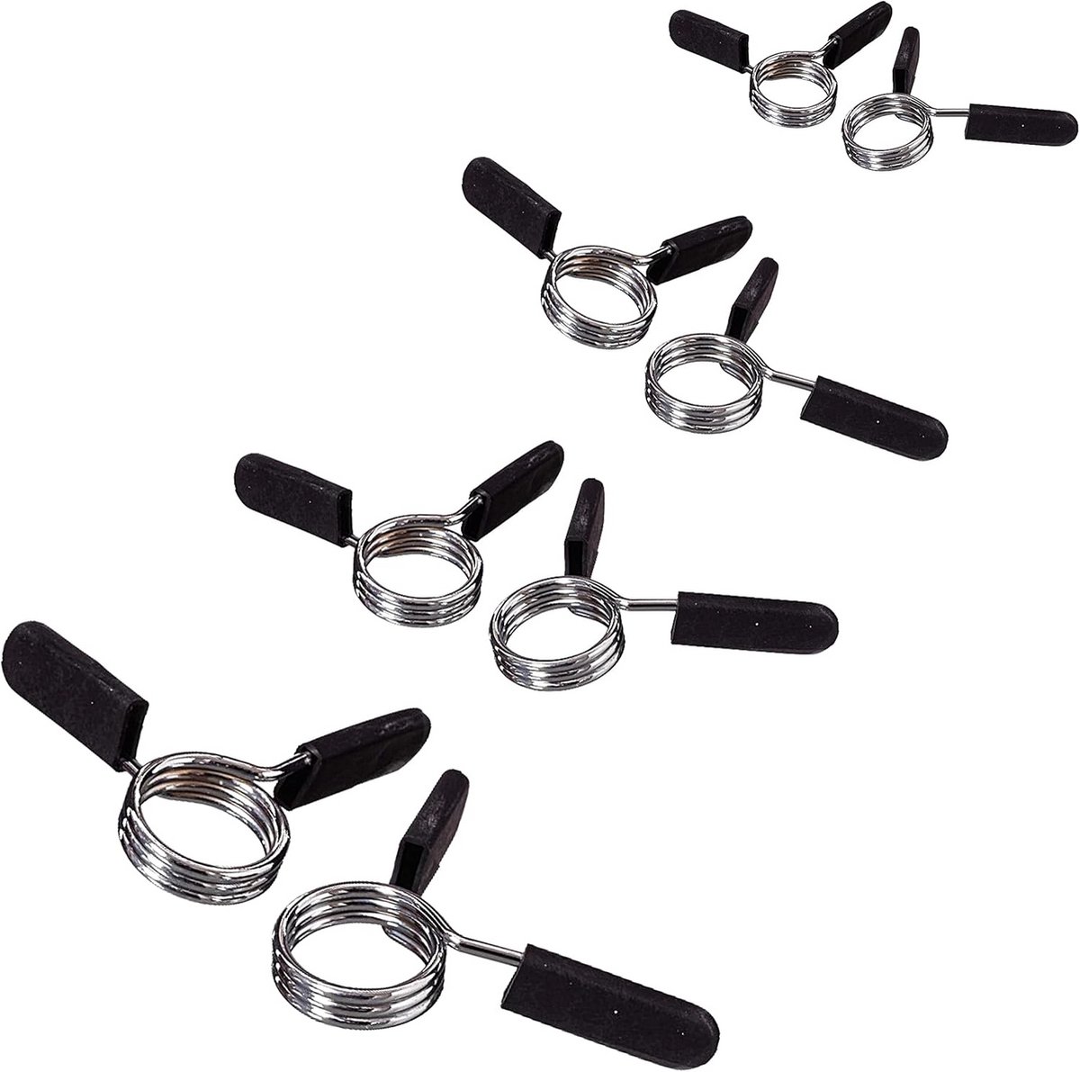 Set van 2 Hantel Sluitingen 30mm met Veer Klem - Krachttraining, Fitness en Gewichttraining