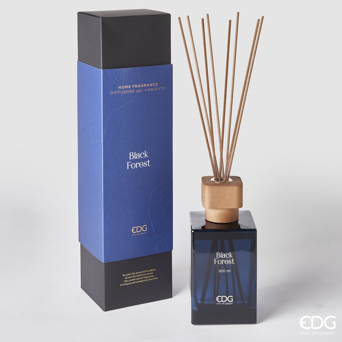 EDG Enzo De Gasperi geurstokjes Zwarte Woud Diffuser - 500ml Black Forest
