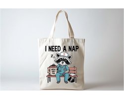 Tote Bag I Need A Nap Night Shift Fuel - NurseLife - ProudNurse - Verpleegkundige - Zorghelden - Gift - Cute - Cadeau - Funny - Sarcasm - VrolijkKerstfeest - Kerstmis - Grappig