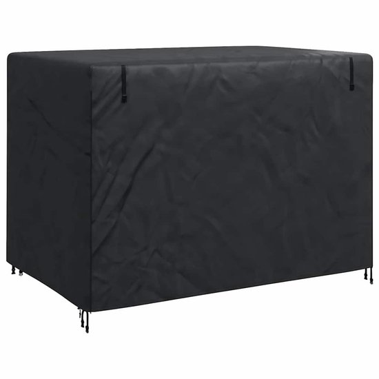 Zwarte buitentafelhoes 62 x 62 x 10 cm 420D stof